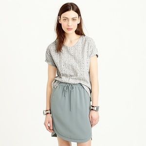 J.crew eyelet top size L